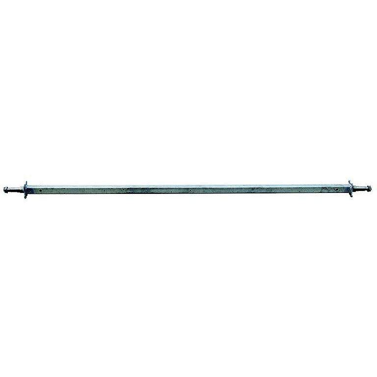 Dexter Axle 49559 2" Square Galvanized Trailer Axle With Brake Flange, 3500 lb.
