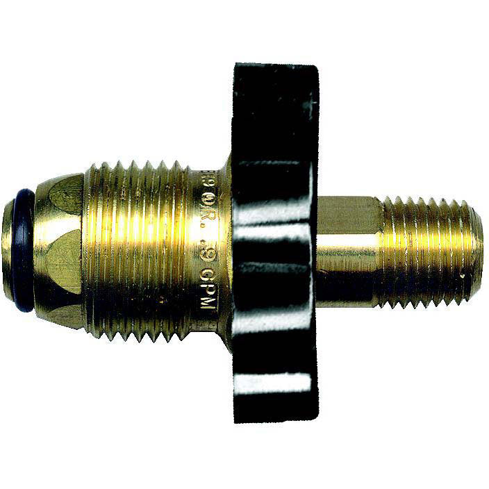 JR Products 07-30085 Excess Flow 2 3/8" POL with Handwheel for RV Appliances