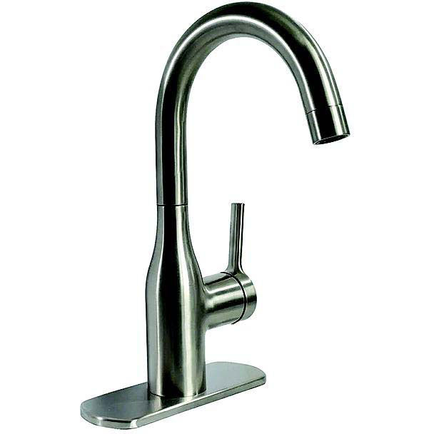 800-PF231410 Premium Slimline Single Handle Bar Faucet, Brushed Nickel