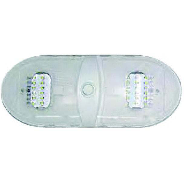 Valterra DG65430VP Slim Line Double LED Dome Light w/3-Way Switch, 12V