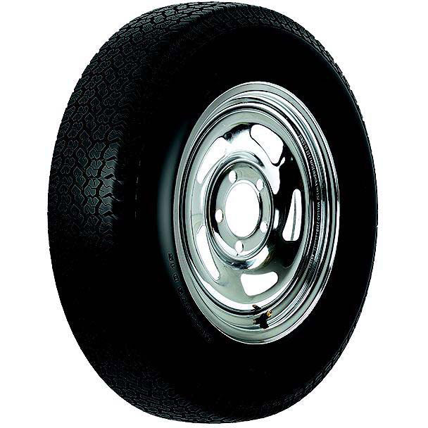 Loadstar Bias Tire and Wheel (Rim) Assembly ST205/75D-14 5 Hole C Ply
