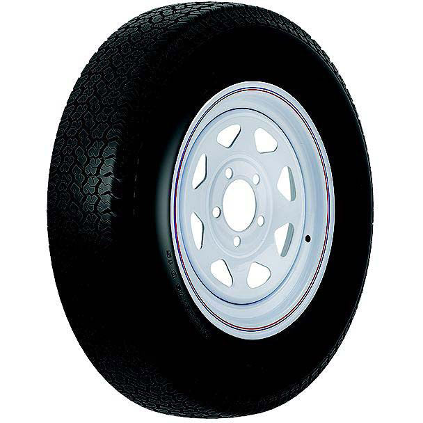 Loadstar Bias Tire and Wheel (Rim) Assembly ST215/75D-14 5 Hole C Ply