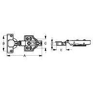 Sea-Dog 2019641 Soft Close Concealed Stainless Steel Cabinet Hinge