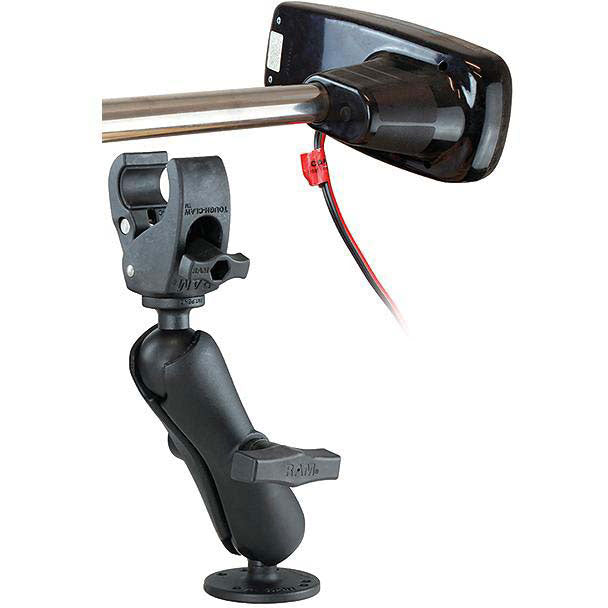 Remote Access Mic Tough Claw™ Base W/Double Socket Arm And 1.5" Round Base Adapter