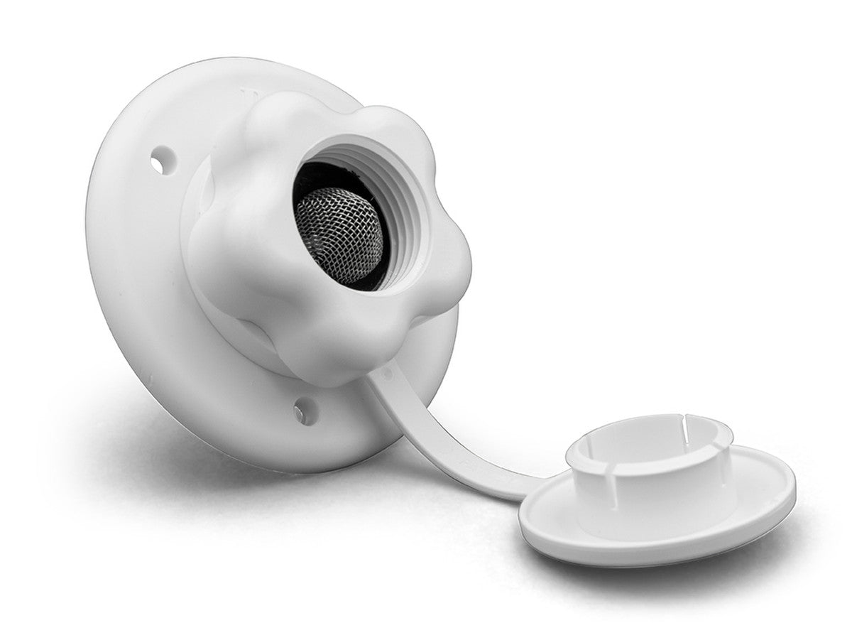 City Water Fill w/Plastic Check Valve, Polar White