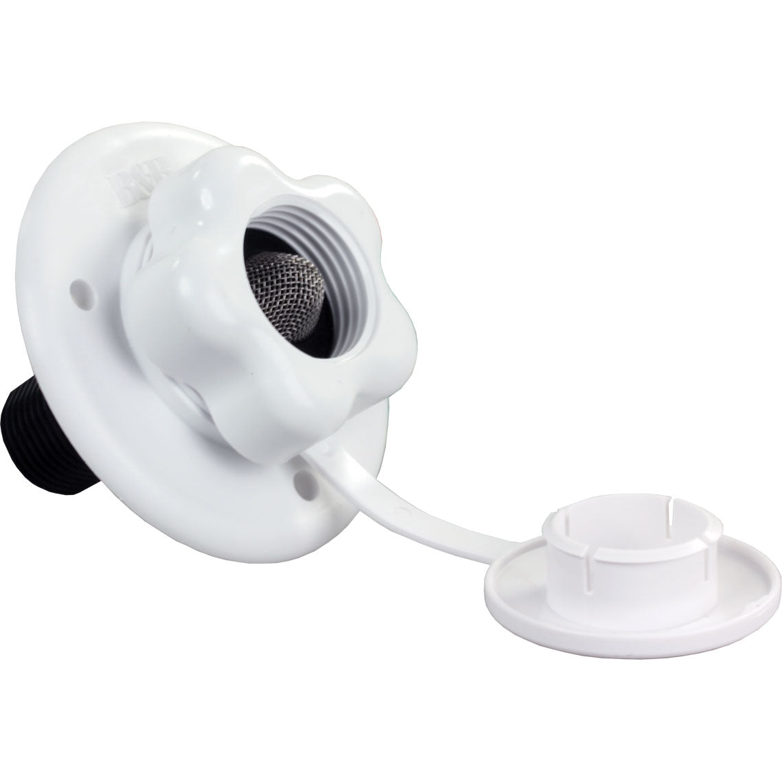 B&B Molders 94216 City Water Fill w/Plastic Check Valve, Polar White