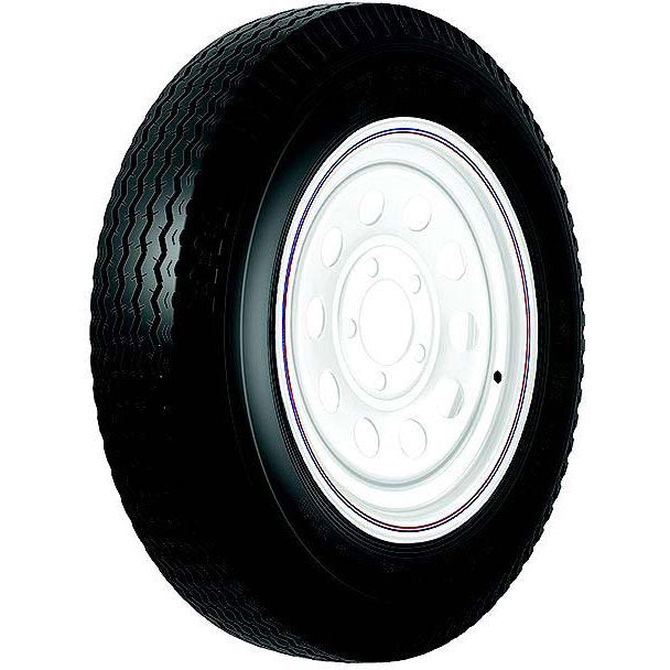 Loadstar Bias Tire and Wheel (Rim) Assembly 480-12 5 Hole 4 Ply