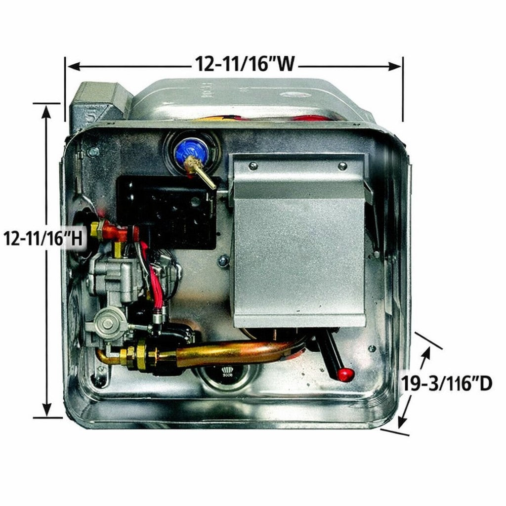 Combo Gas & Electric Water Heater- Direct Spark Ignition, 6 Gal