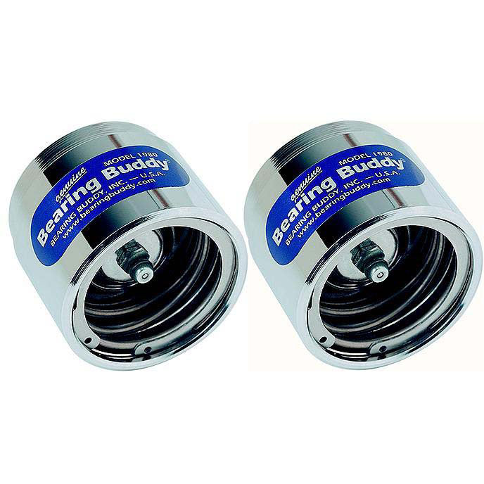 Bearing Buddy Chrome Trailer Wheel Bearing Protector | 2 Pack