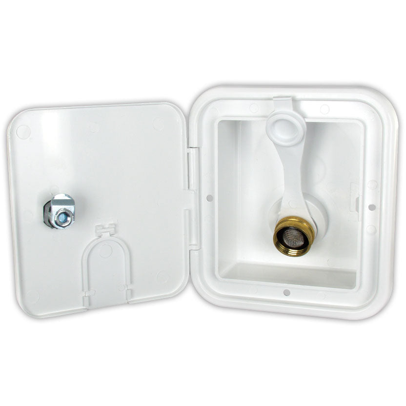 865-94225 City Water Hatch w/Brass Check Valve, Polar White