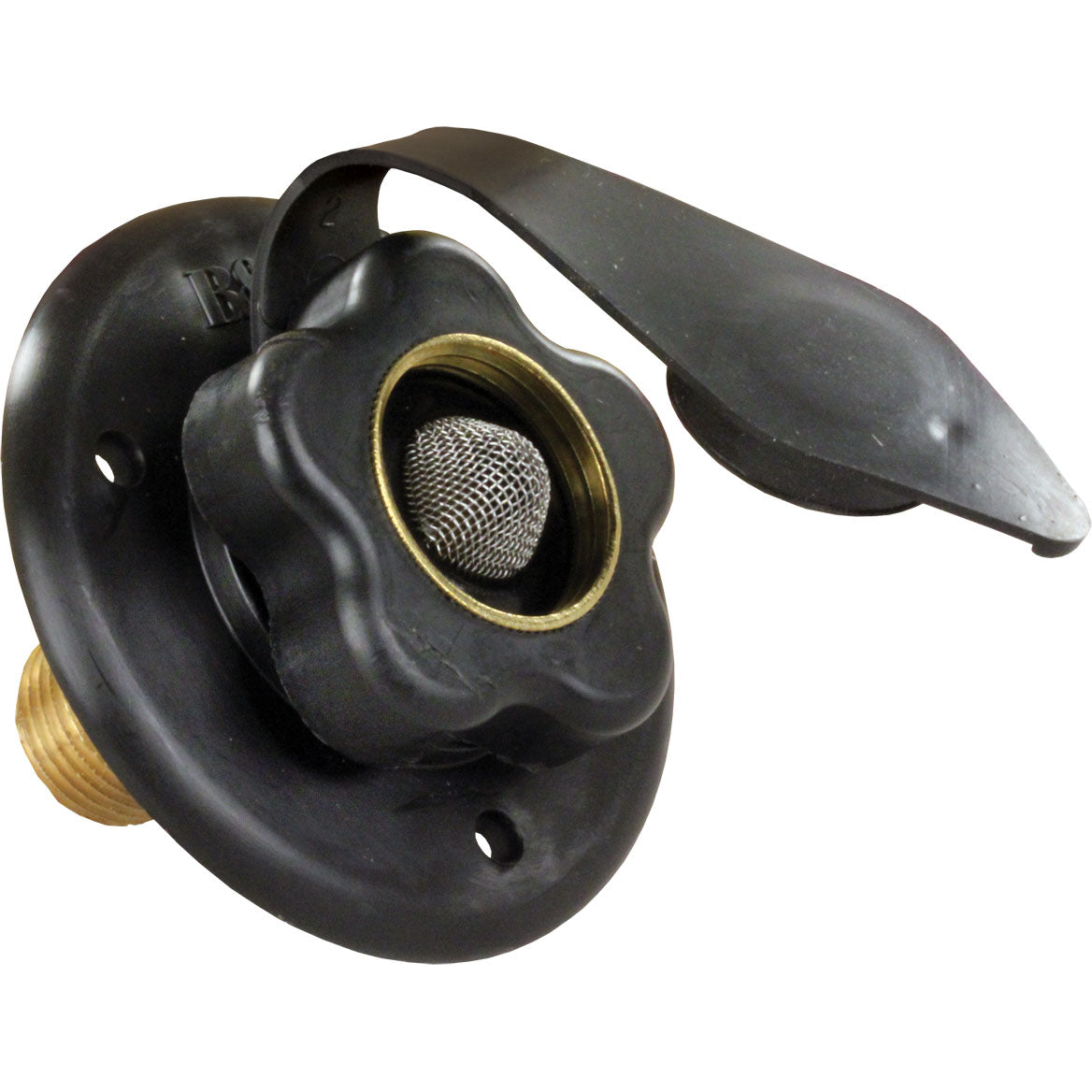 City Water Fill w/Brass Check Valve, Black