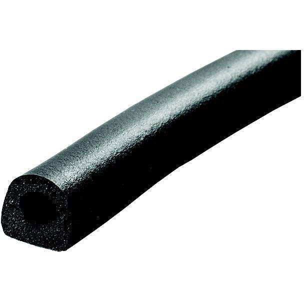 JR Products 0630115 D Shaped EPDM Sponge Rubber Seal, 25'