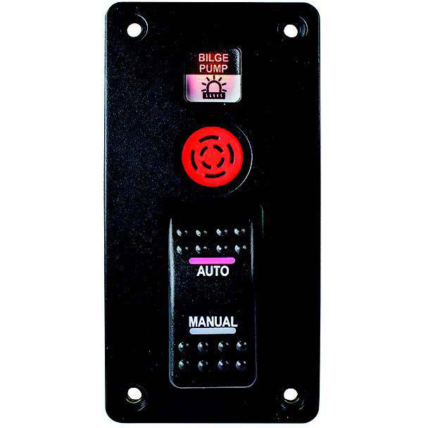 SeaDog 4230371 Bilge Pump Water Alarm Panel w/ Switch, 12V