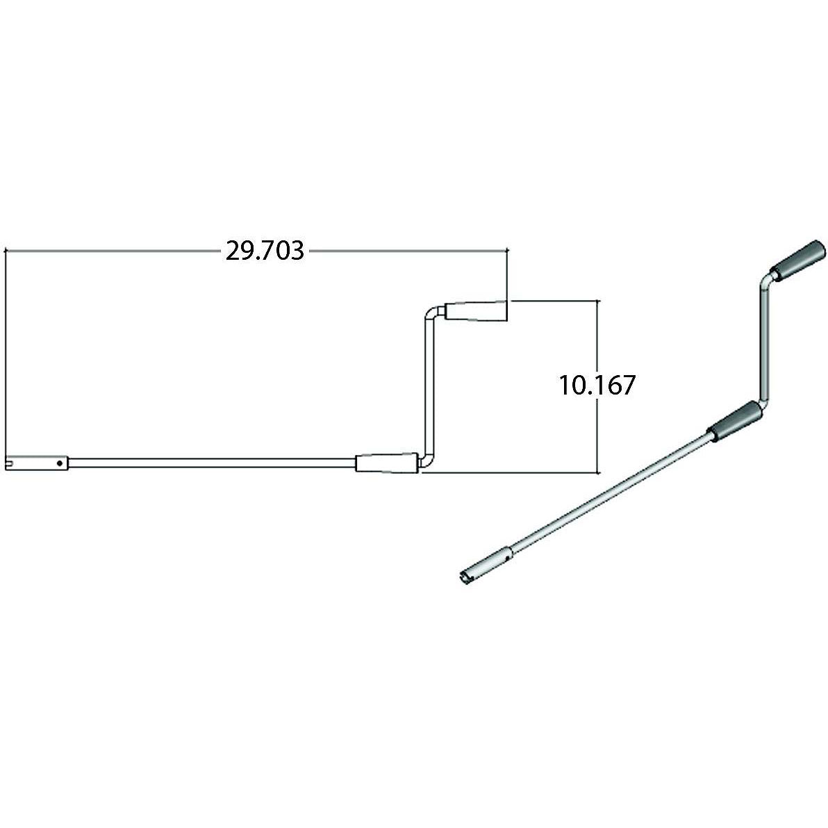 AP Products 014119226 Std S/O & Landing Gear Crank Handle