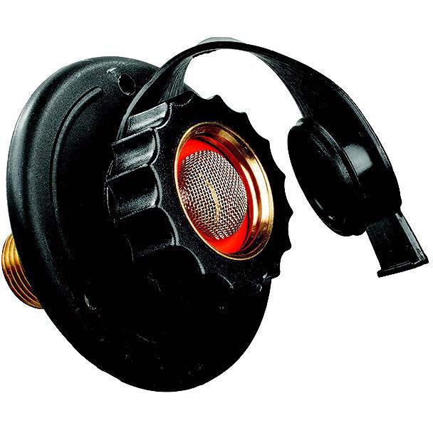 JR Products 62285 Black Plastic RV City Water Flange