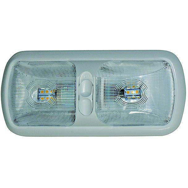 Valterra DG724061VP LED Eurostyle Dome Light, Double