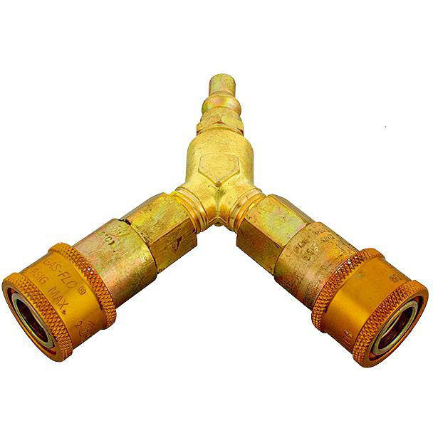 JR Products 0731705 1/4" Gas Interchange Y-Splitter