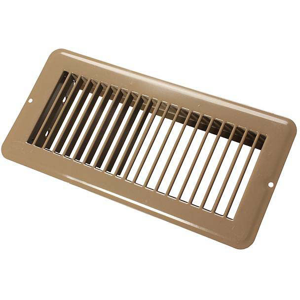 JR Products Metal Floor Registers, Brown Undampered