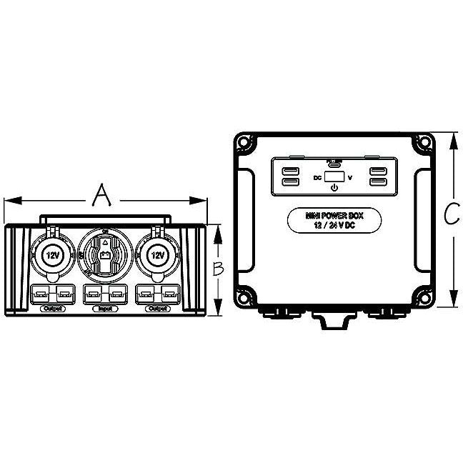 SeaDog 4227373 Power Box - Battery Switch, 12/24V, 50A