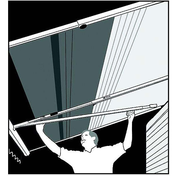 Dometic Optima Tension Rafter System, Polar White