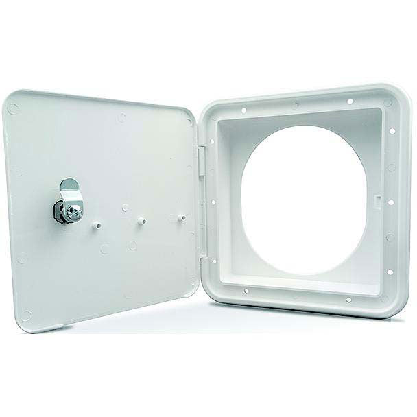 Fuel Hatch 94304, with Oval Back, Polar White