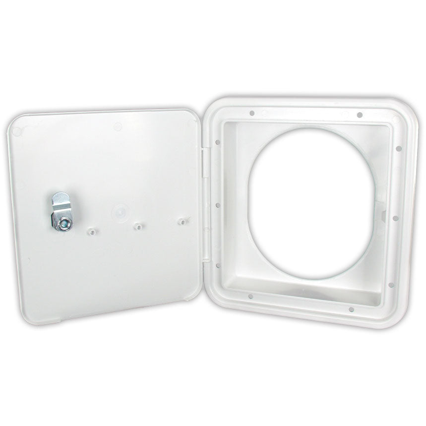 Fuel Hatch 94304, with Oval Back, Polar White