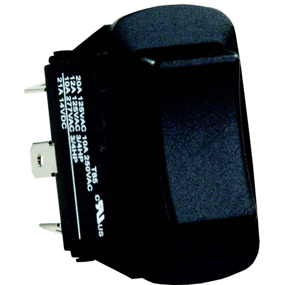 JR Products Black Water Resistant RV Switch, On/Off/On SPDT