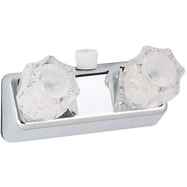 Utopia Shower Valve, Chrome w/Clear Handles