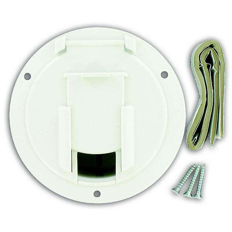 Valterra Cable Hatch, Medium Round, White