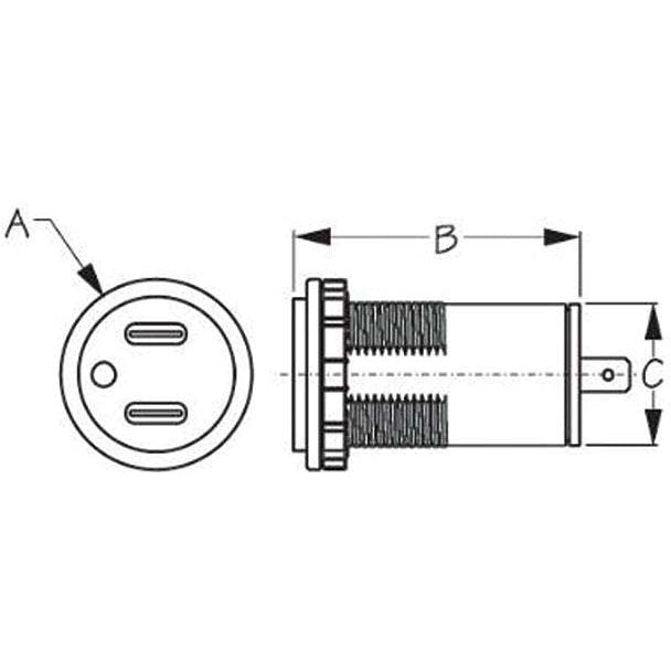 Sea-Dog 4265221 Dual USB-C Power Socket