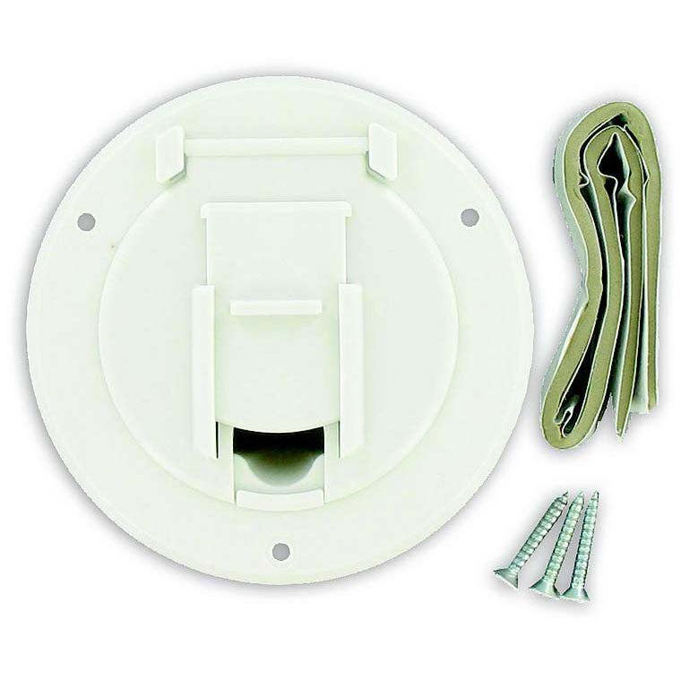 Valterra Cable Hatch, Small Round, White
