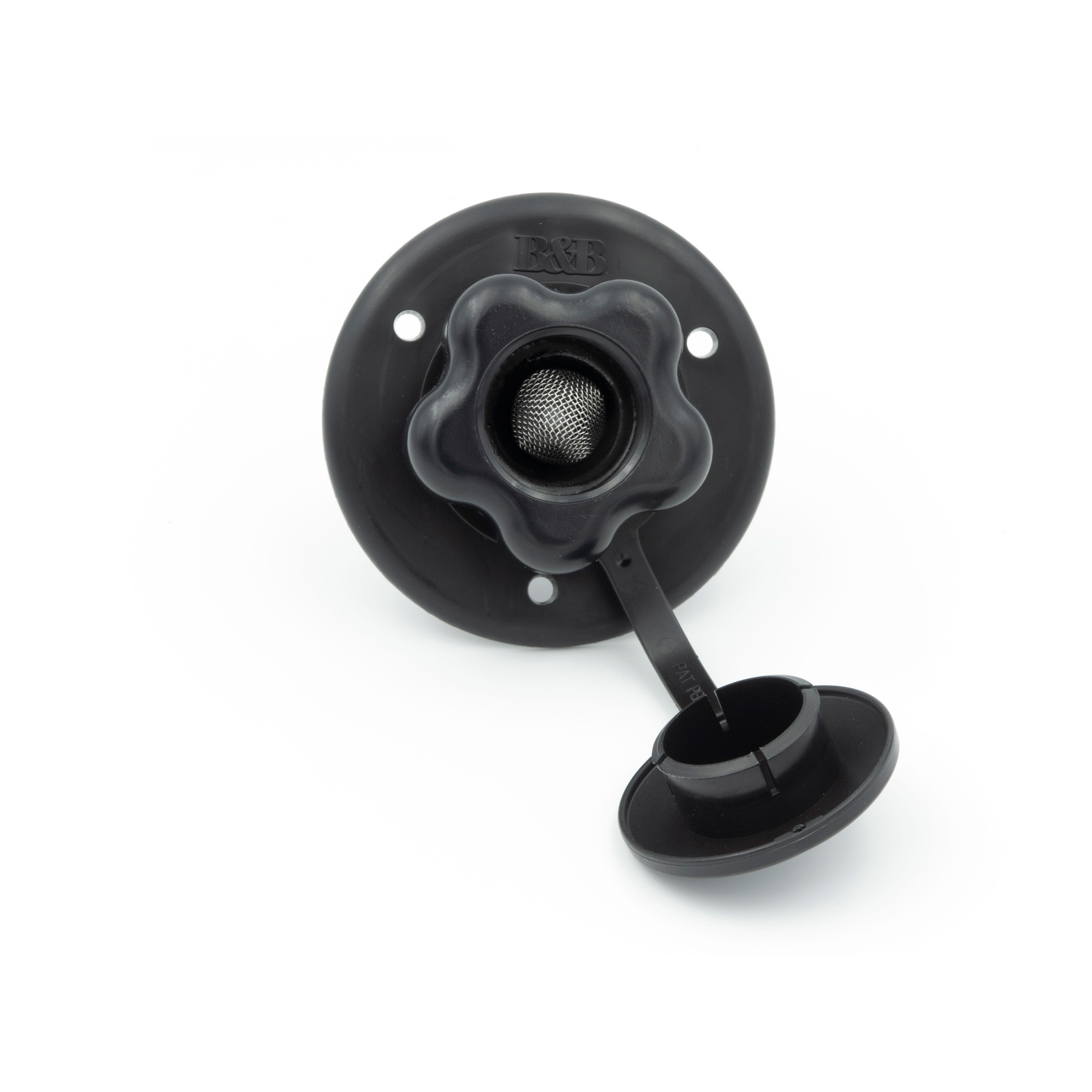 City Water Fill w/Plastic Check Valve, Black