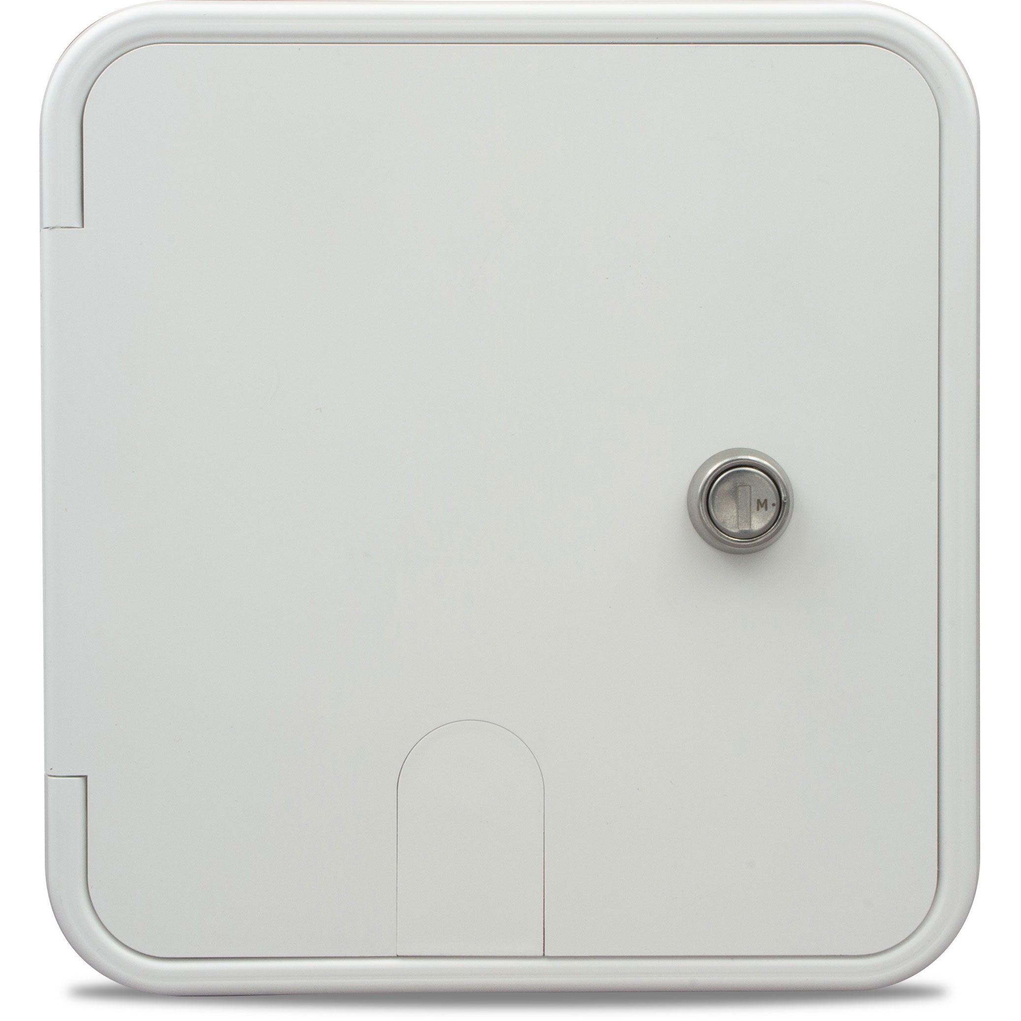 Large 30/50 Amp Electric Cable Hatch, Key Lock, Polar White