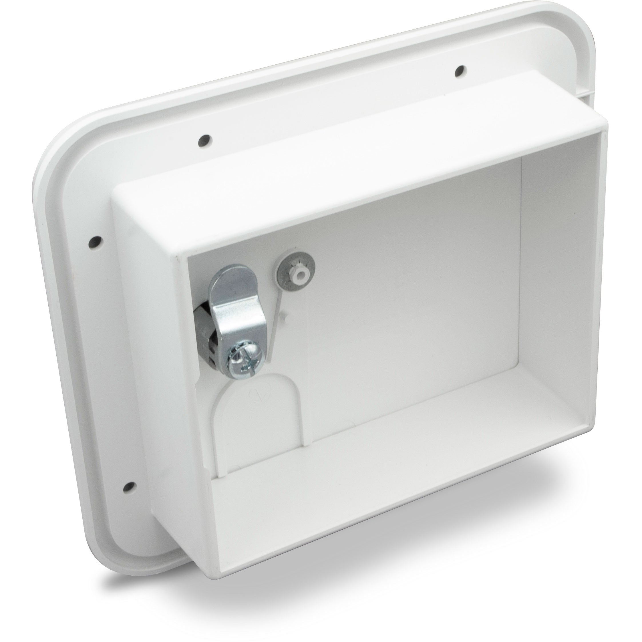 Medium 30/50 Amp Electric Cable Hatch, Key Lock, Polar White