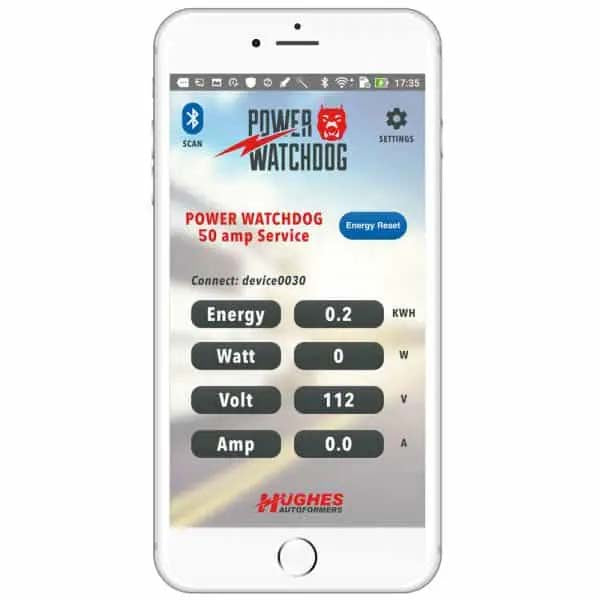 50 Amp Power Watchdog - Portable Bluetooth Surge Protector (non-EPO)