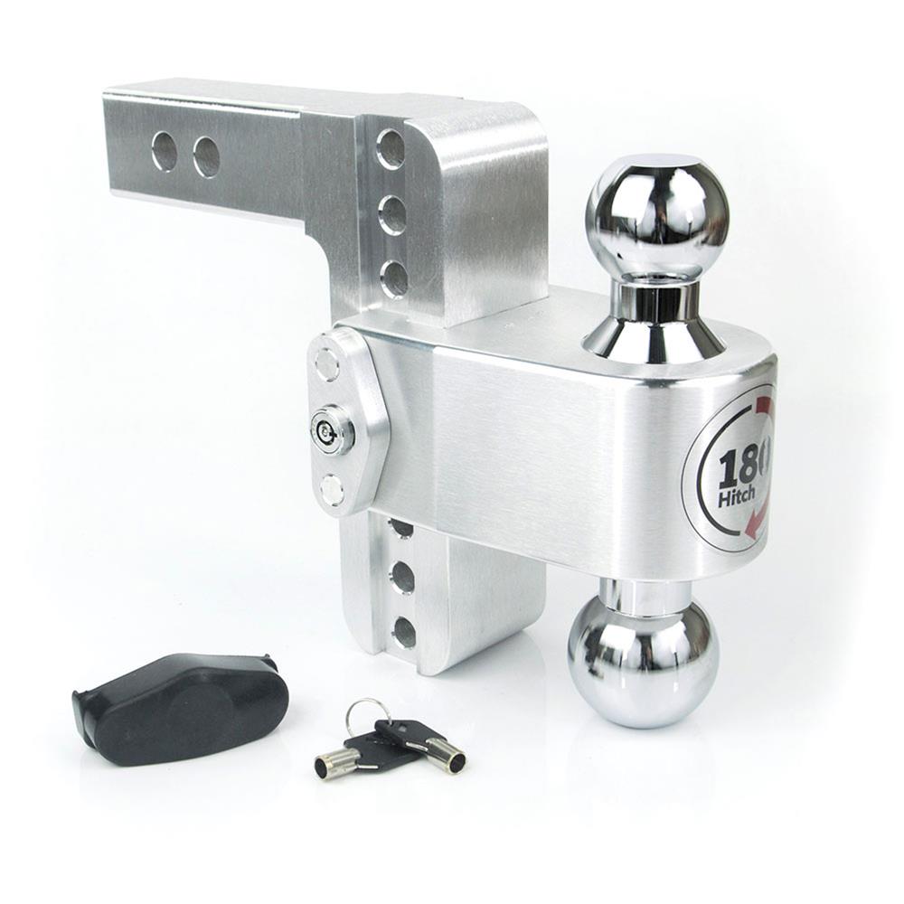 6" Aluminum Adjustable Drop Hitch w/ 2" Shank (10K/12.5K GTWR)