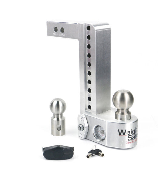 Weigh Safe 10" Drop Hitch w/ 2" Shank (10K/12.5K GTWR)