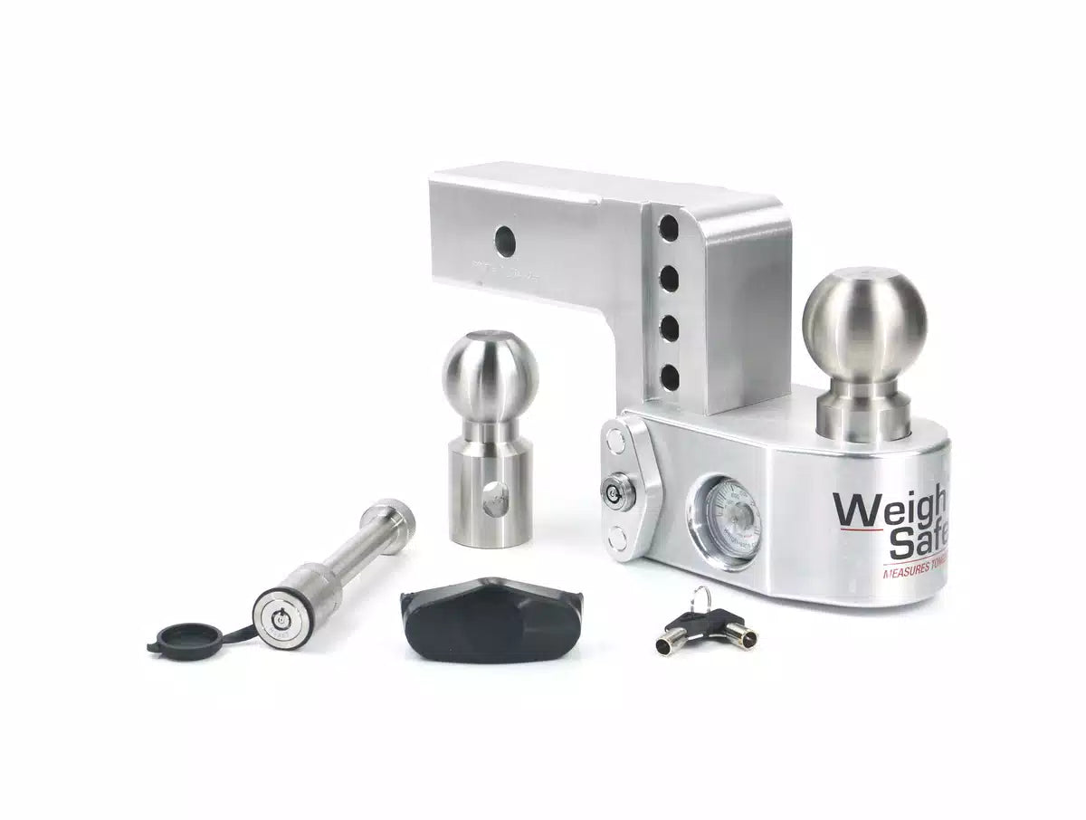 Weigh Safe 4" Drop Hitch w/ 2.5" Shank (10K/18.5K GTWR) w/ WS05