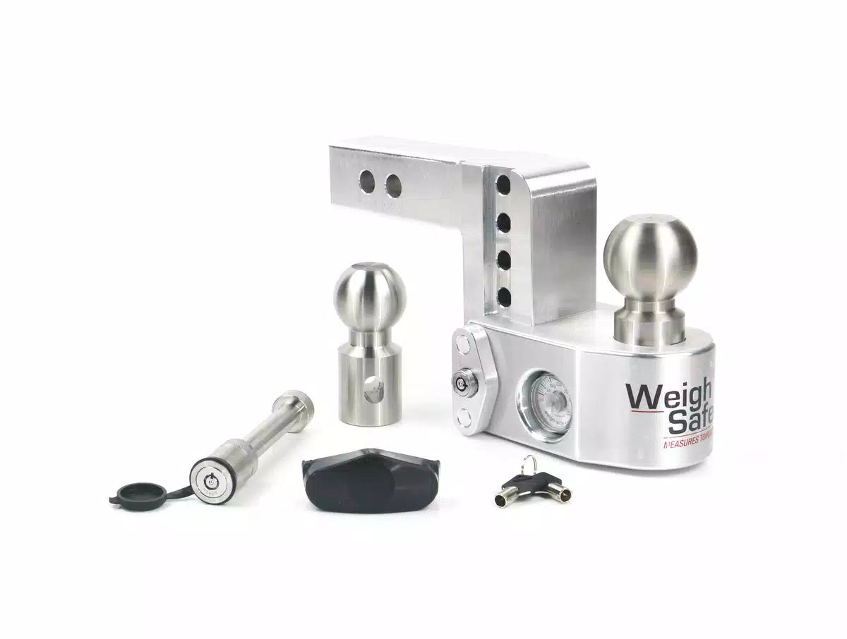 Weigh Safe 4" Drop Hitch w/ 2" Shank (10K/12.5K GTWR) w/ WS05