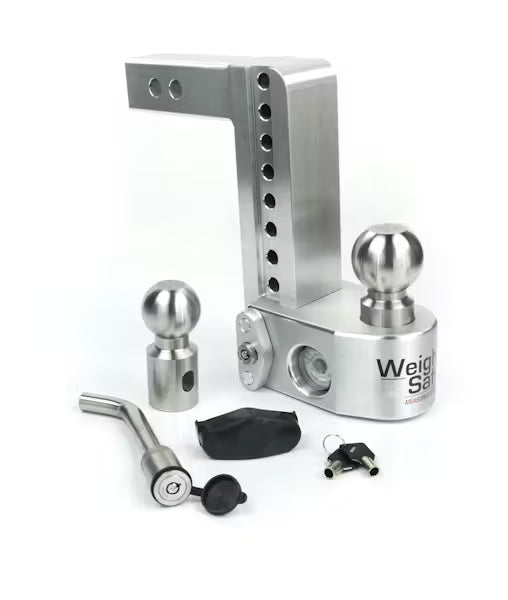 Weigh Safe 8" Drop Hitch w/ 2" Shank (10K/12.5K GTWR) w/ WS05