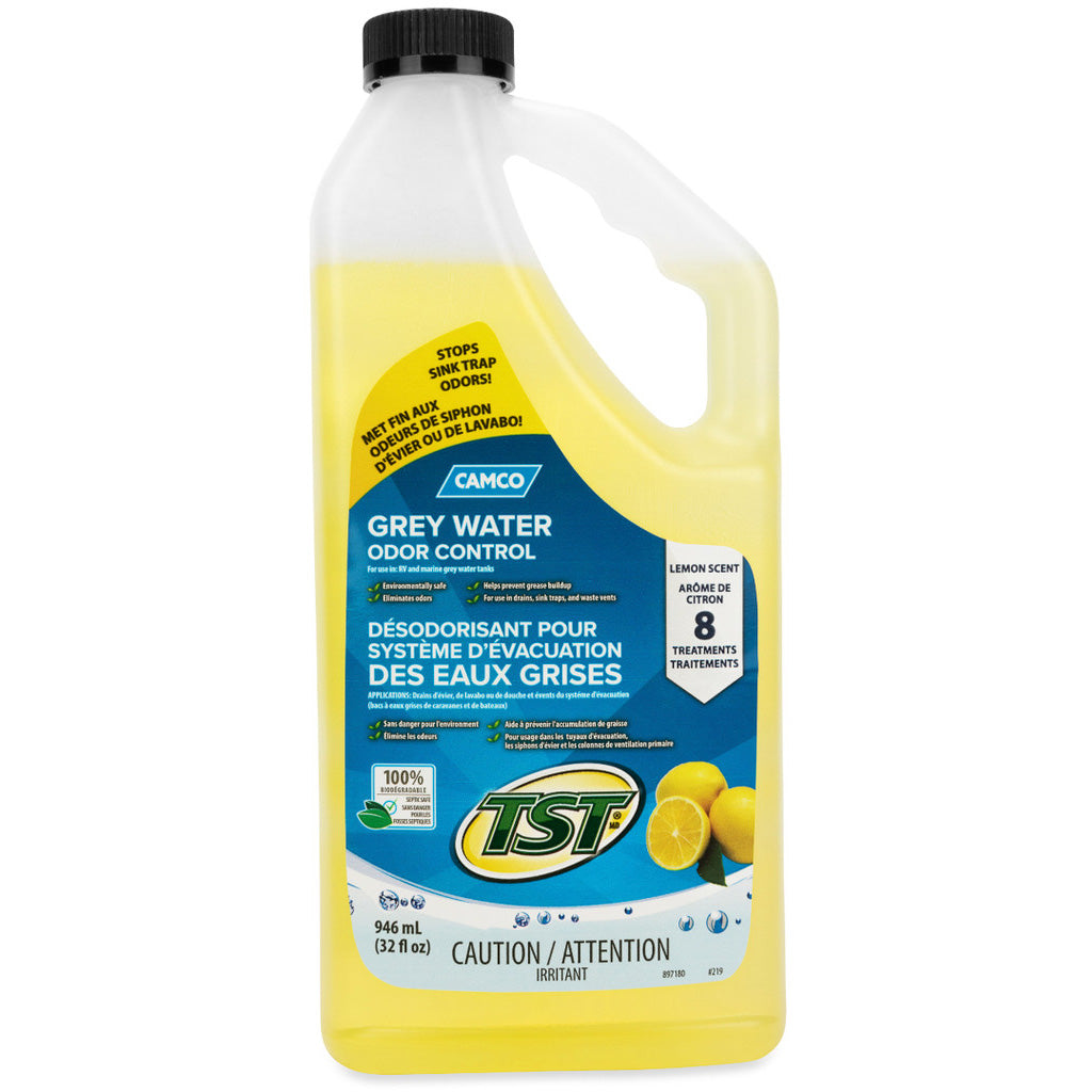 Camco TST Grey Water Odor Control, Lemon Scent 32oz (E/F)