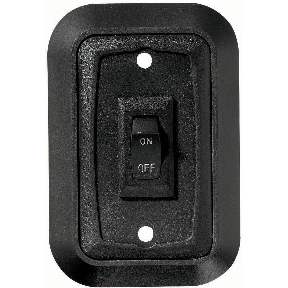 Wall Plate Switch, Single, 3.53" x 2.39", On/Off - SPST - Includes Raised Bezel, Plate and Switch