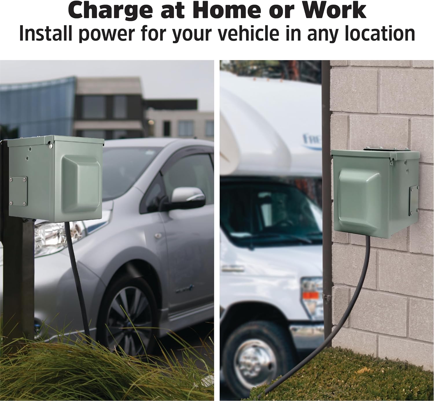 Energizer 30A Outdoor Outlet Box for EV and RV Vehicles 125V TT-30R