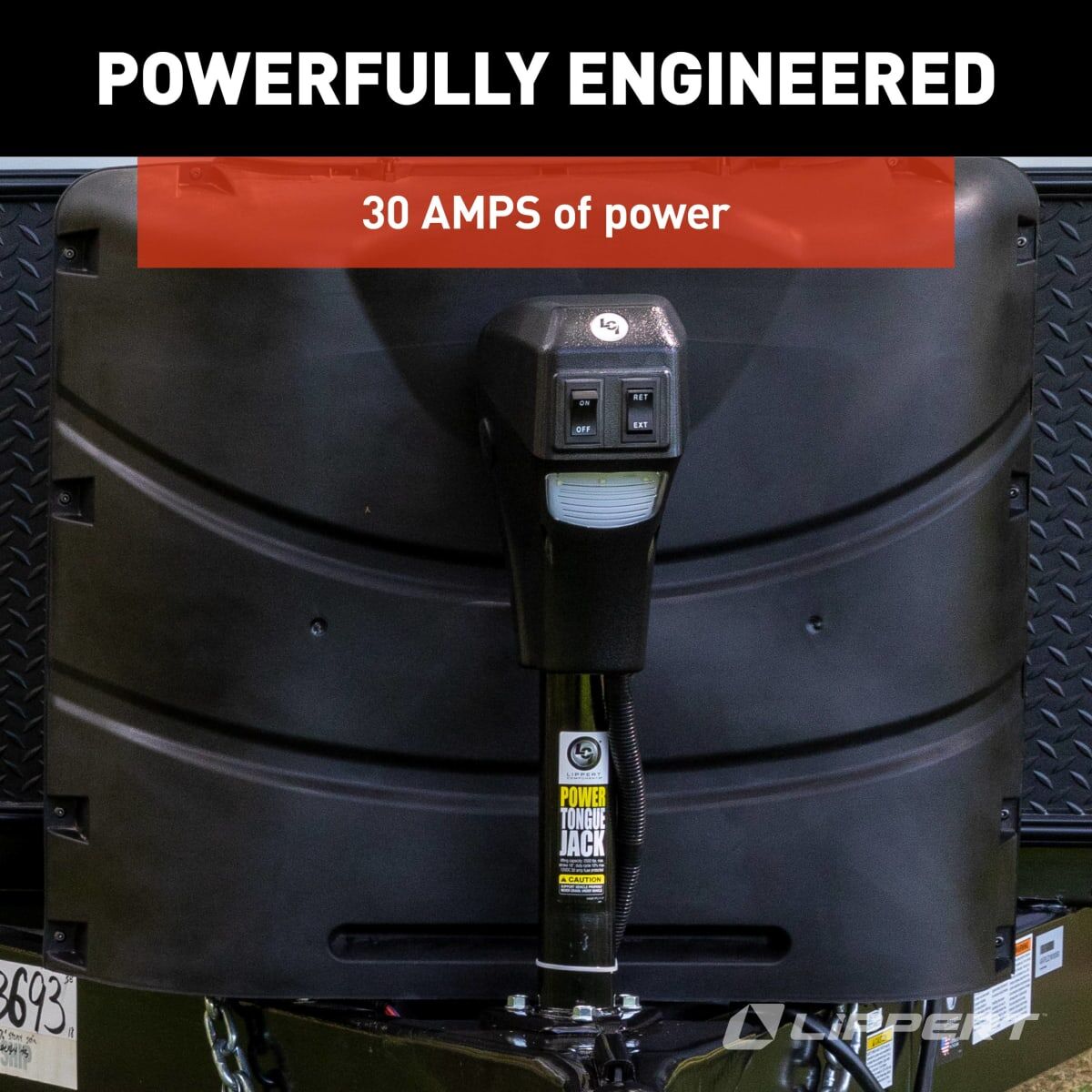 Electric Tongue Jack (Black) 3500#