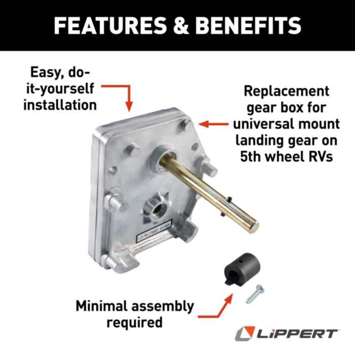Aluminum Gear Box for Universal Mount Landing Gear