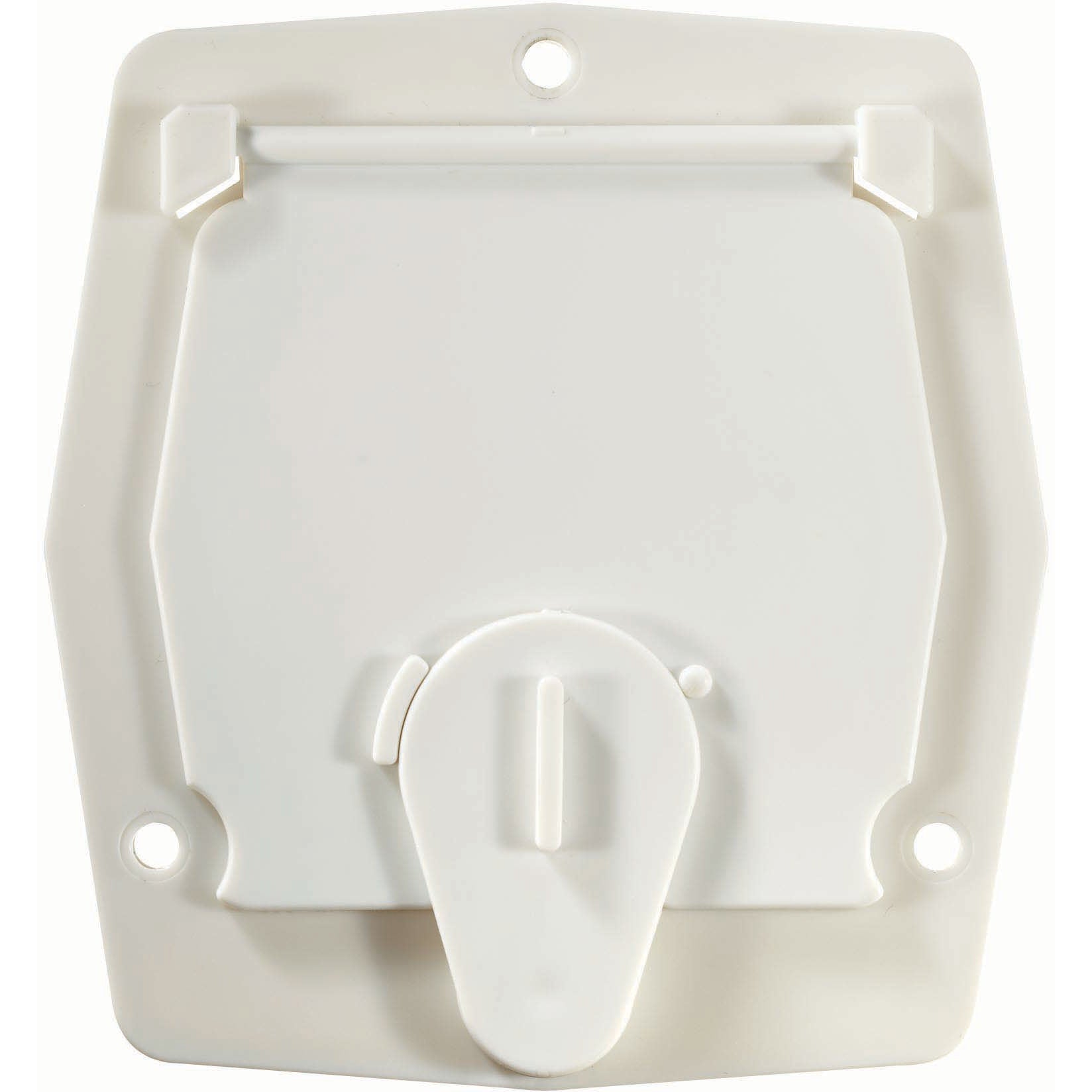 Basic Cable Hatch, Flat Sided, 4.2" x 3.9" x 2" (Replaceable Lid)