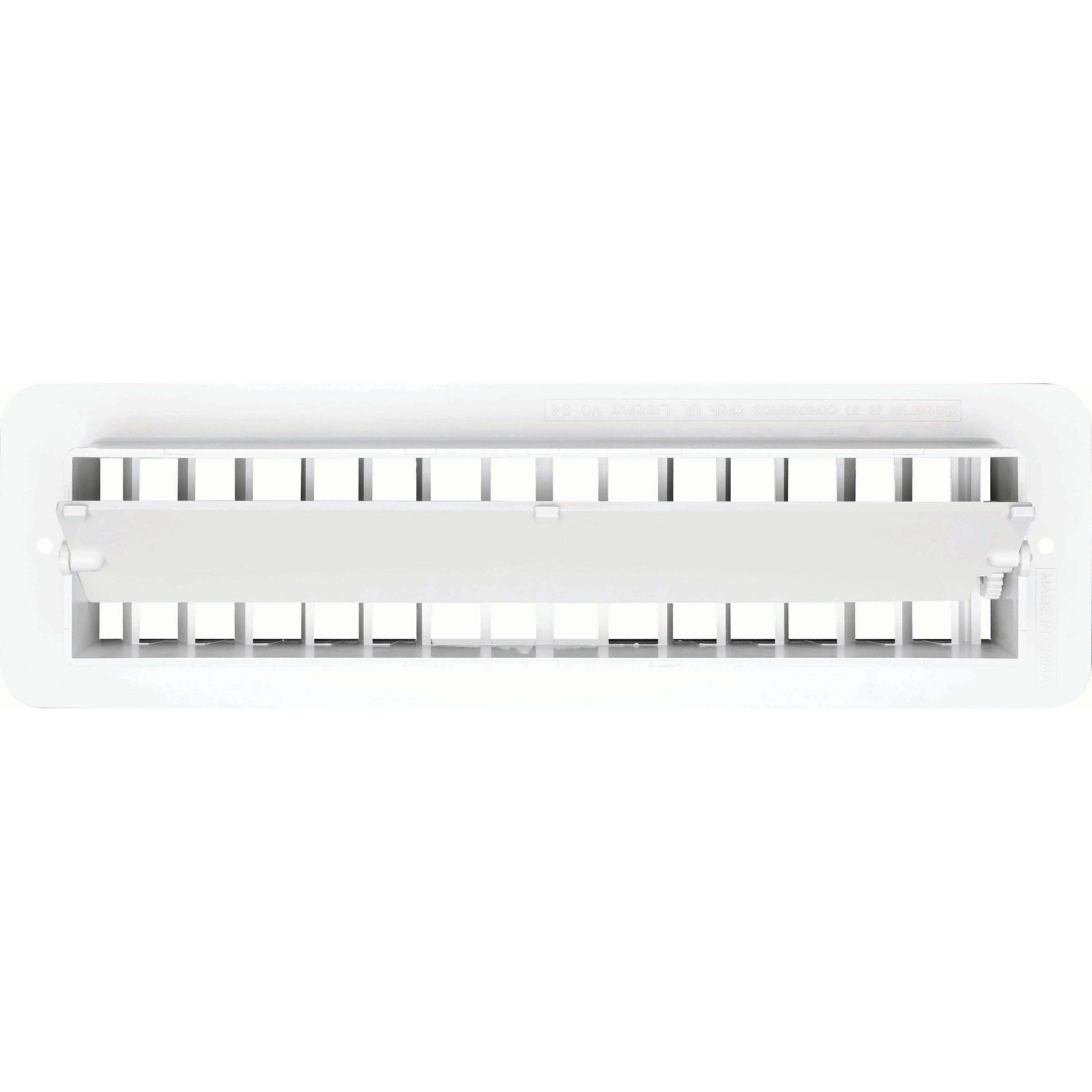 Vent Register, Plastic, Damp 2.25"x10"