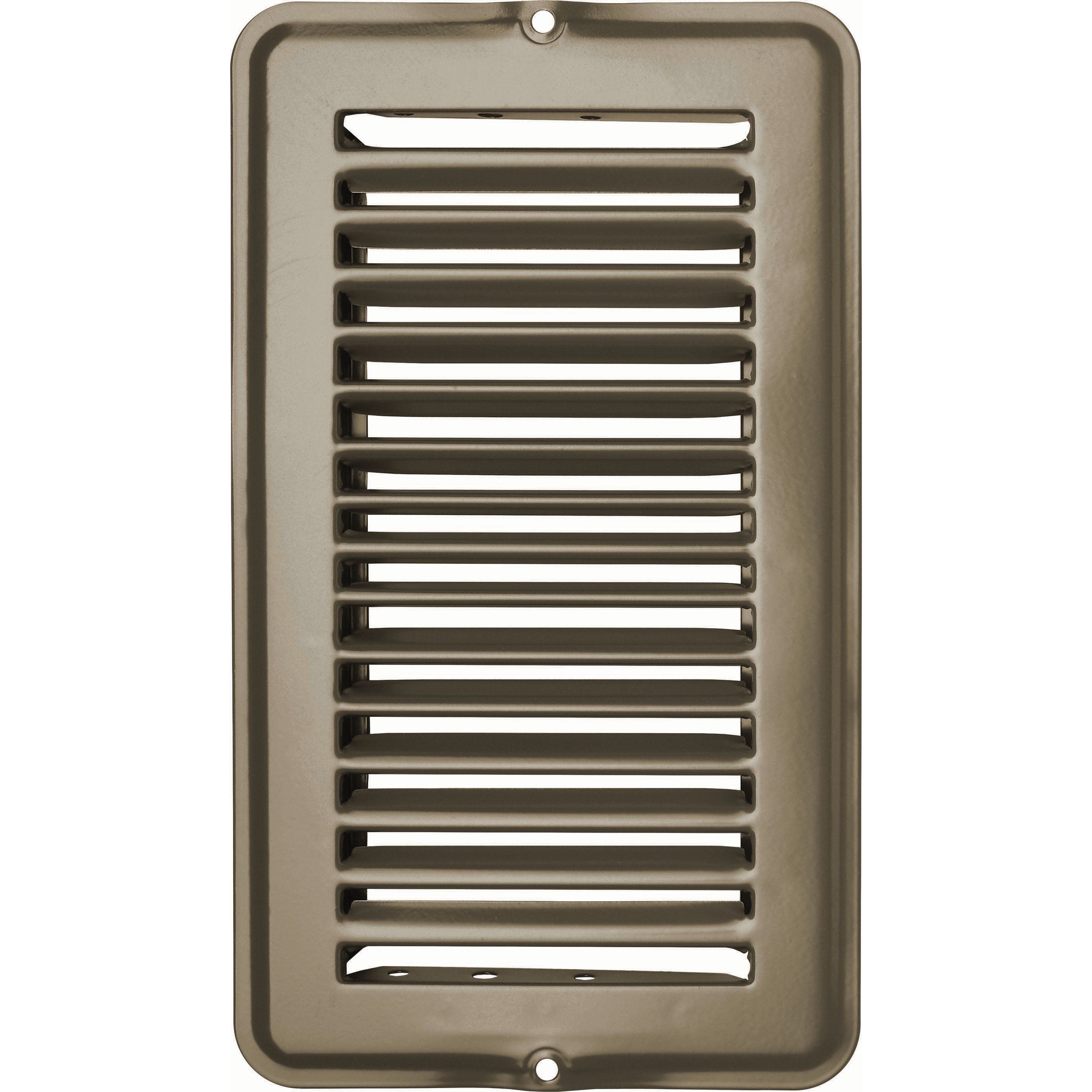 Vent Register, Tan, Metal, Undamp 4"x8"
