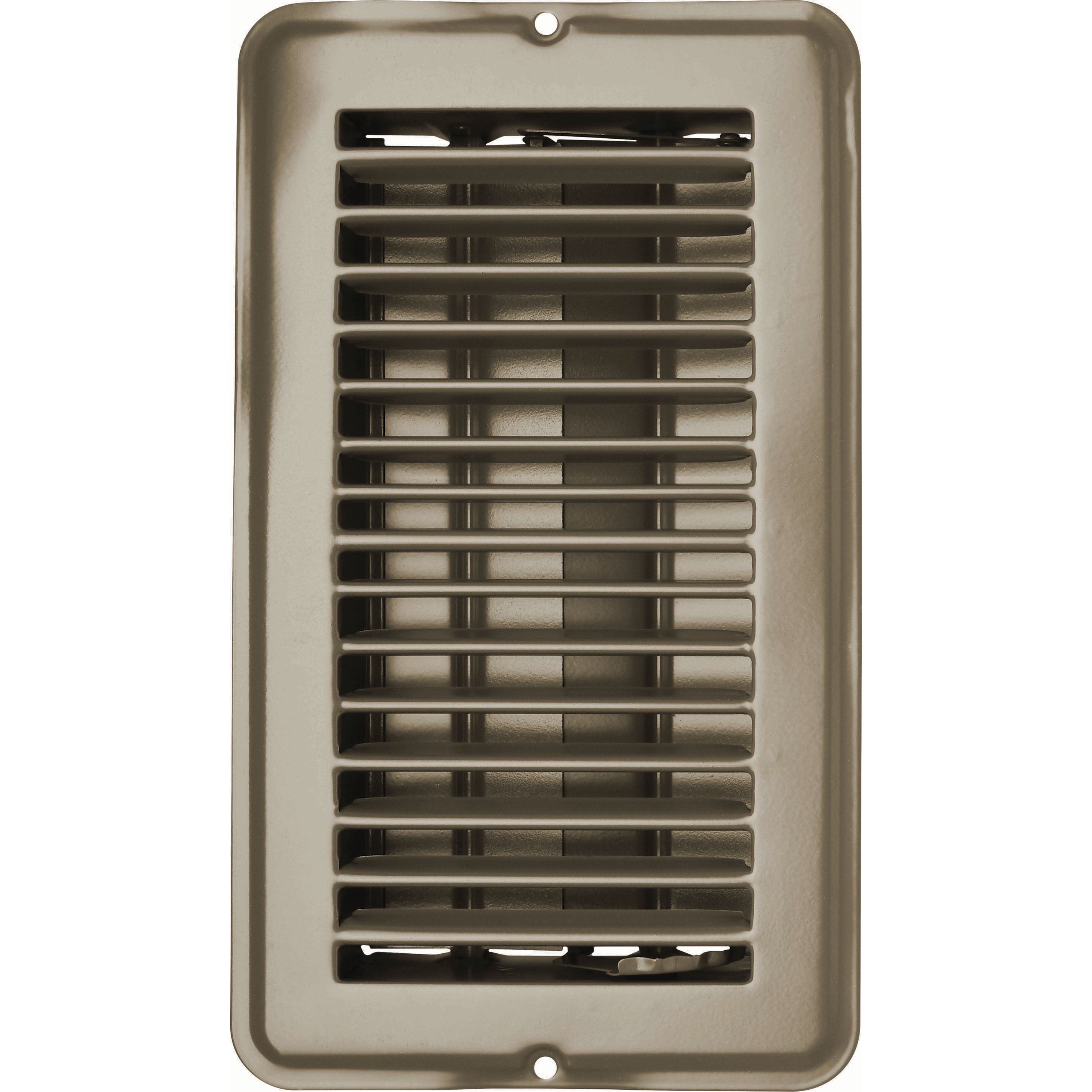 Vent Register, Tan, Metal, Damp 4"x8"
