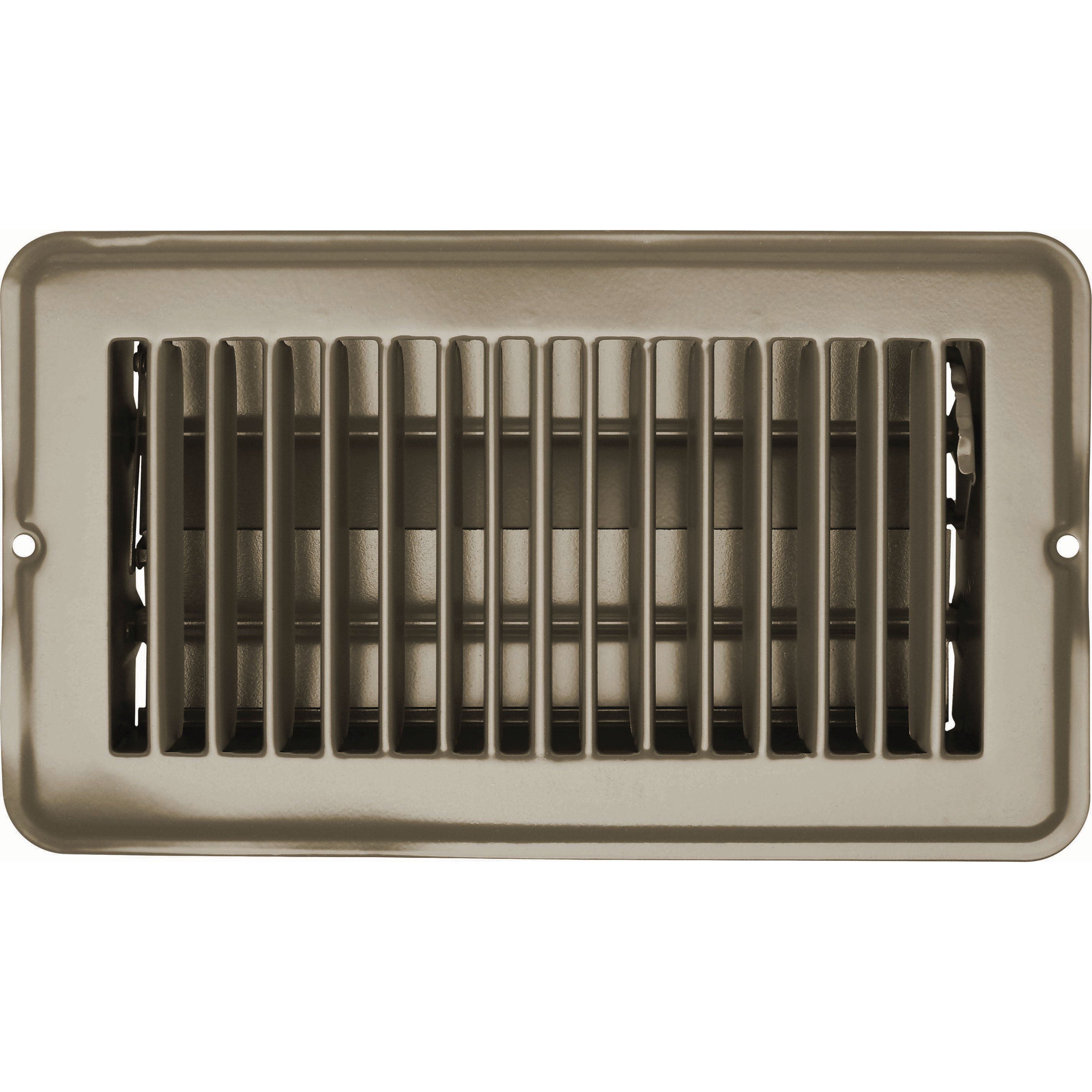 Vent Register, Tan, Metal, Damp 4"x8"